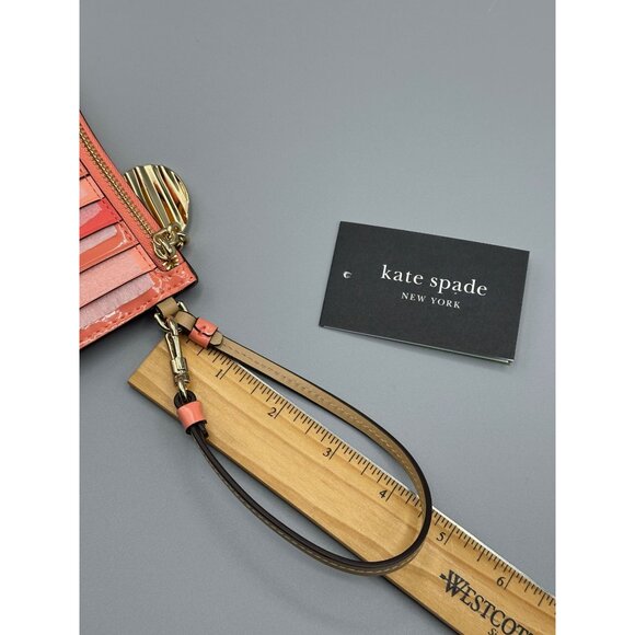 Kate Spade KL570 Snack Time Embossed Card Case Wristlet Wallet Potato Chip Bag - Picture 10 of 11